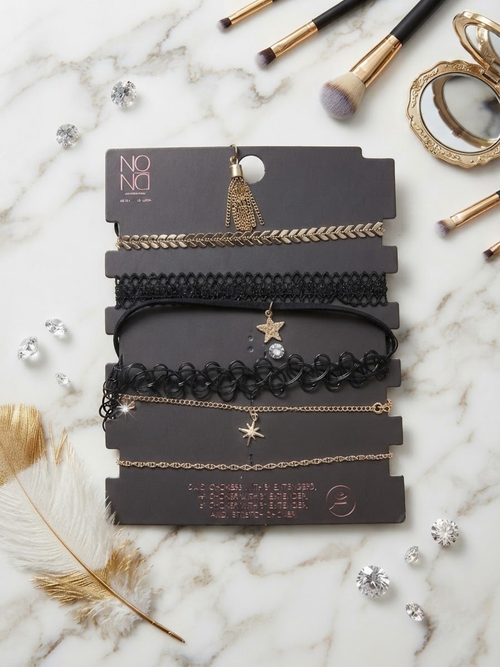 7pc Necklace & Choker Set